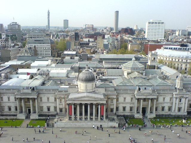 National_Gallery_from_atop_Nelson's_Column,_Trafalgar_Square,_London_-_geograph.org.uk_-_287253
