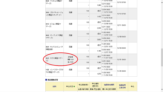 当選画面0523